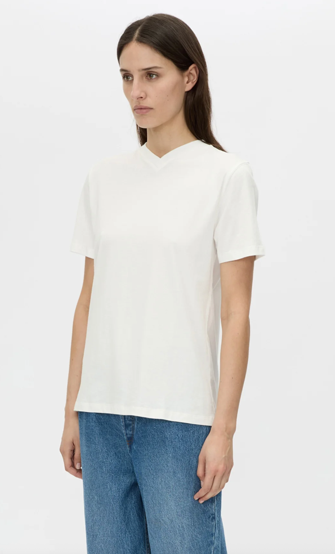 Camilla and Marc Triton V Neck Tee - Soft White