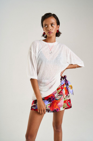 Summi Summi Oversized Tee - Sheer White