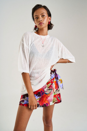Summi Summi Oversized Tee - Sheer White