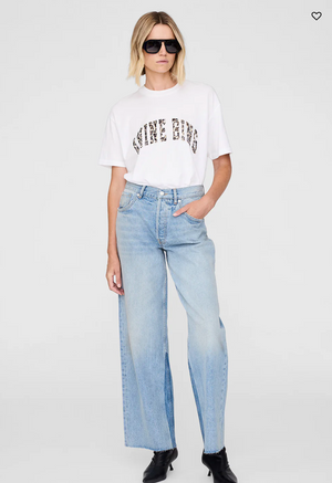 Anine Bing Walker Tee - Leopard Ivory