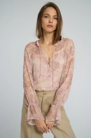 Lilya Harvest Moon Blouse - Monet floral Print