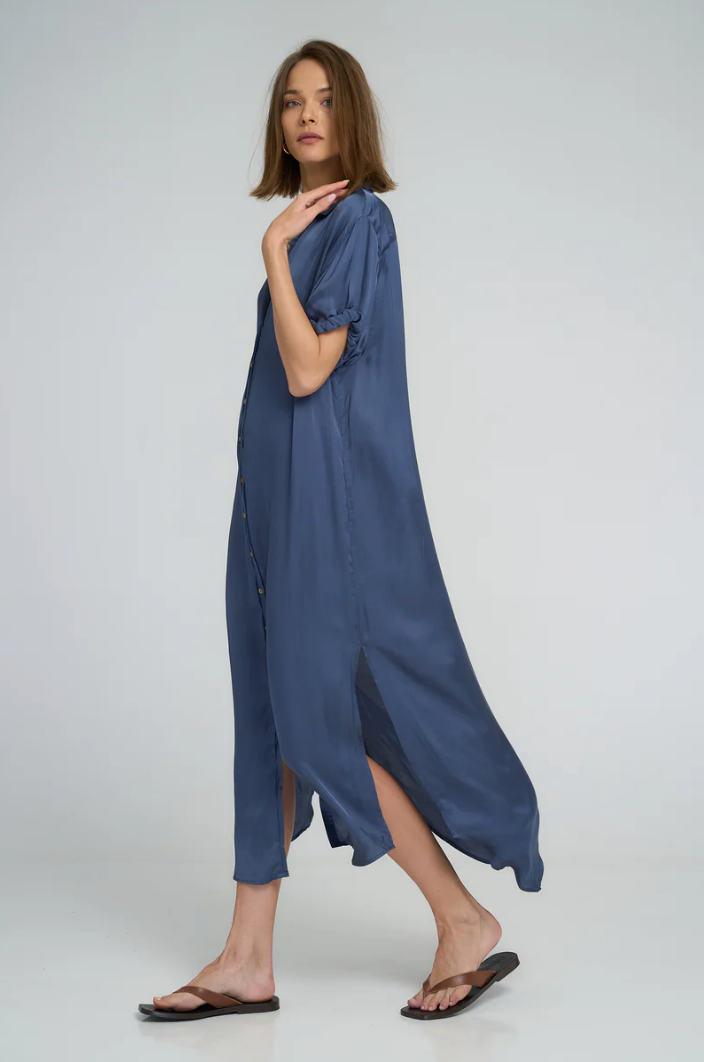 Lilya Hutton Dress - Ocean Blue