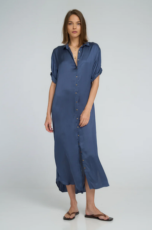 Lilya Hutton Dress - Ocean Blue