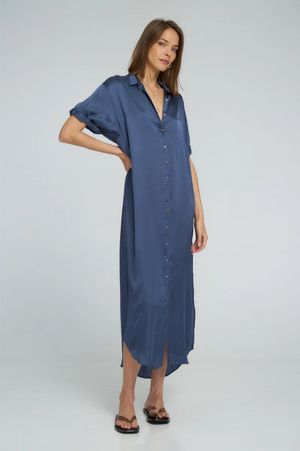 Lilya Hutton Dress - Ocean Blue