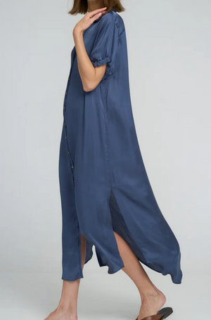 Lilya Hutton Dress - Ocean Blue