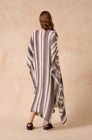 Estilo Emporio Polla Maxi Dress - Dark Chocolate Stripe