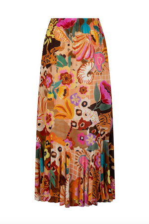Spell Birth Of Venus Maxi Skirt - Caramel