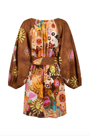 Spell Birth Of Venus Tunic Dress - Caramel