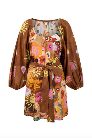 Spell Birth Of Venus Tunic Dress - Caramel