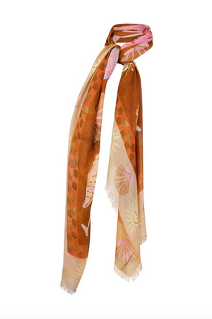 Spell Birth Of Venus Travel Scarf/Sarong - Caramel