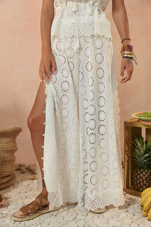 Spell Yaya Lace Pant - Antique White