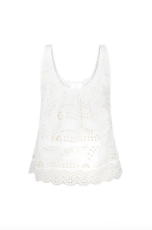 Spell Yaya Lace Cami - Antique White