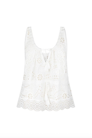 Spell Yaya Lace Cami - Antique White