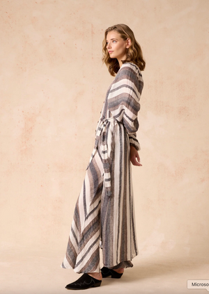 Estilo Emporio Novo Flare Pant - Dark Chocolate Stripe