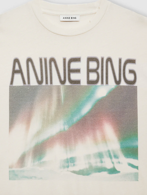 Anine Bing Cade Tee Northern Lights - Off White
