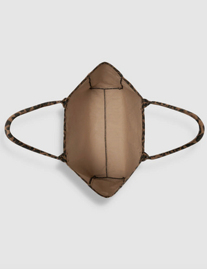 Anine Bing Leo Canvas Tote - Black and Brown Leopard
