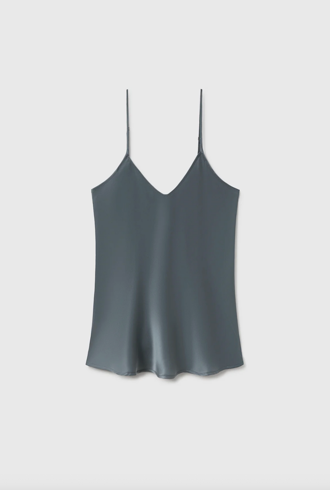 Silk Laundry Bias Cut Cami - Slate
