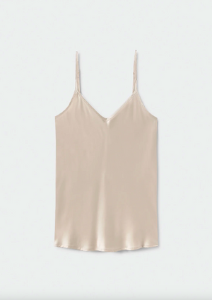 Silk Laundry Bias Cut Cami - Hazelnut
