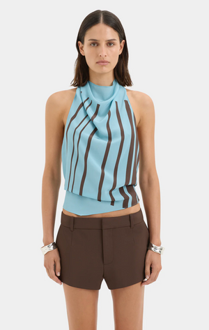 SIR. Rioja Halter Scarf Top - (PRE ORDER)