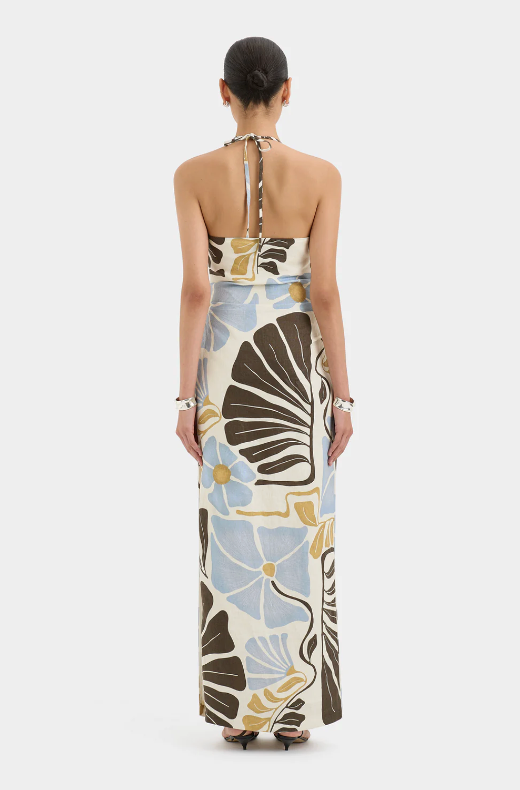 SIR. Lola Pleated Midi Dress -