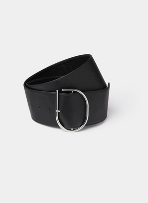 SIR. Rocco Wide Leather Belt - Black - (coming soon)