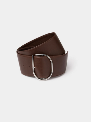 SIR. Rocco Wide Leather Belt - Chocolate - (coming soon)