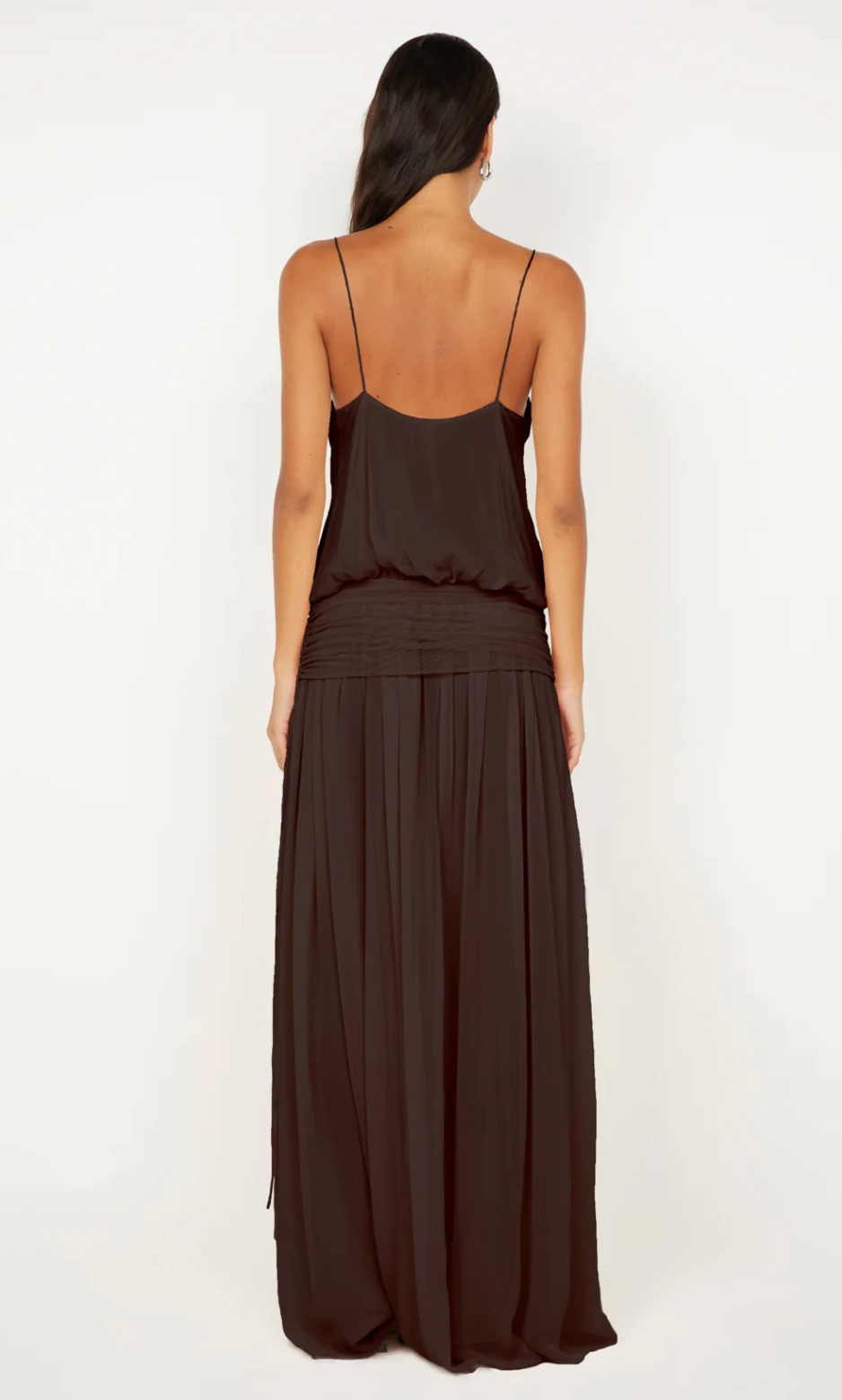 Bec and Bridge Camille Blouson Dress - Dark Chocolate