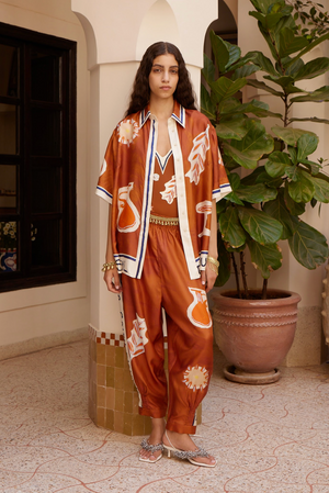 Alemais Soleil D'Amour Silk Shirt