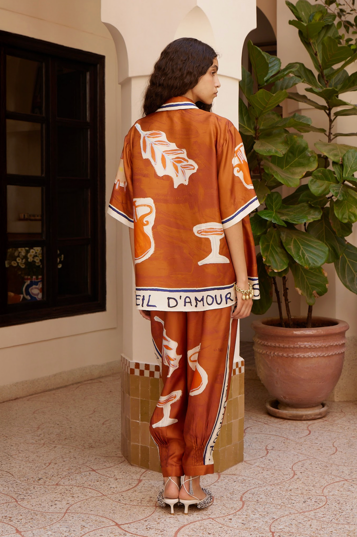 Alemais Soleil D'Amour Silk Shirt
