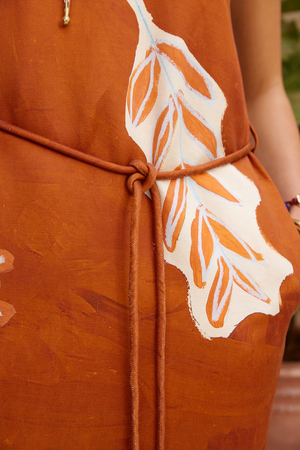 Alemais Soleil D'Amour Silk Midi Dress