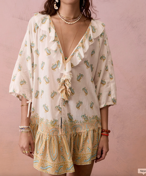 Boteh Jardin Frill La Ponche Dress