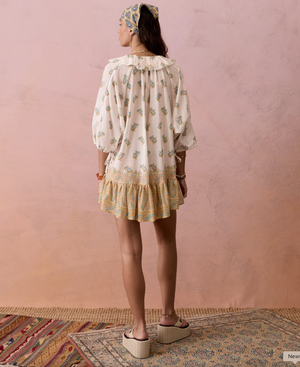 Boteh Jardin Frill La Ponche Dress