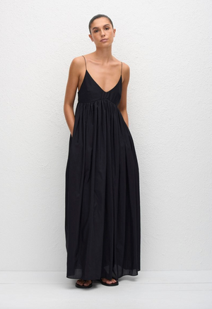 Matteau Voluminous Bralette Dress - Black