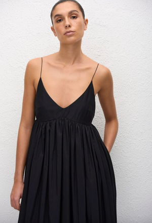 Matteau Voluminous Bralette Dress - Black