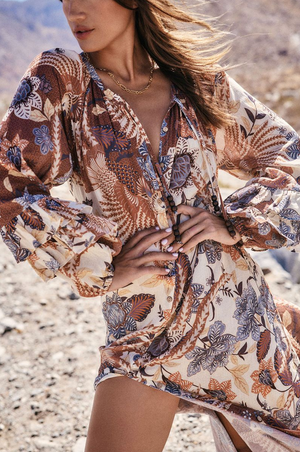 Spell Volcano Goddess Gown - Coconut