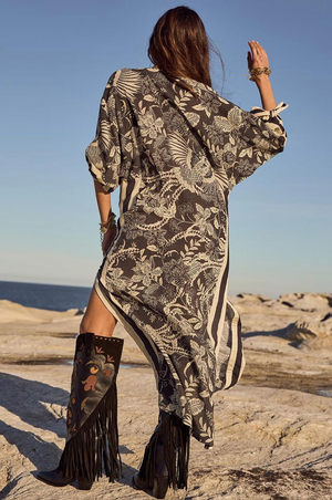 Spell Volcano Goddess Kaftan - Liquorice