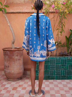 Alemais Acacia Long Sleeve Mini Dress