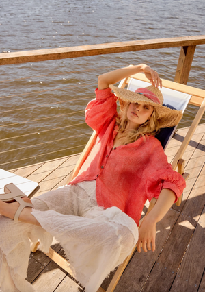 Estilo Emporio Zimi Shirt - Battista Poppy Red