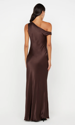 Bec and Bridge Sol Asym Dress - Dark Chocolate