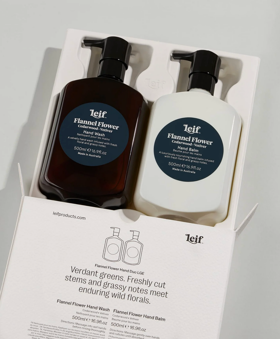 Leif Limited Edition Holiday Flannel Flower Hand Duo LGE