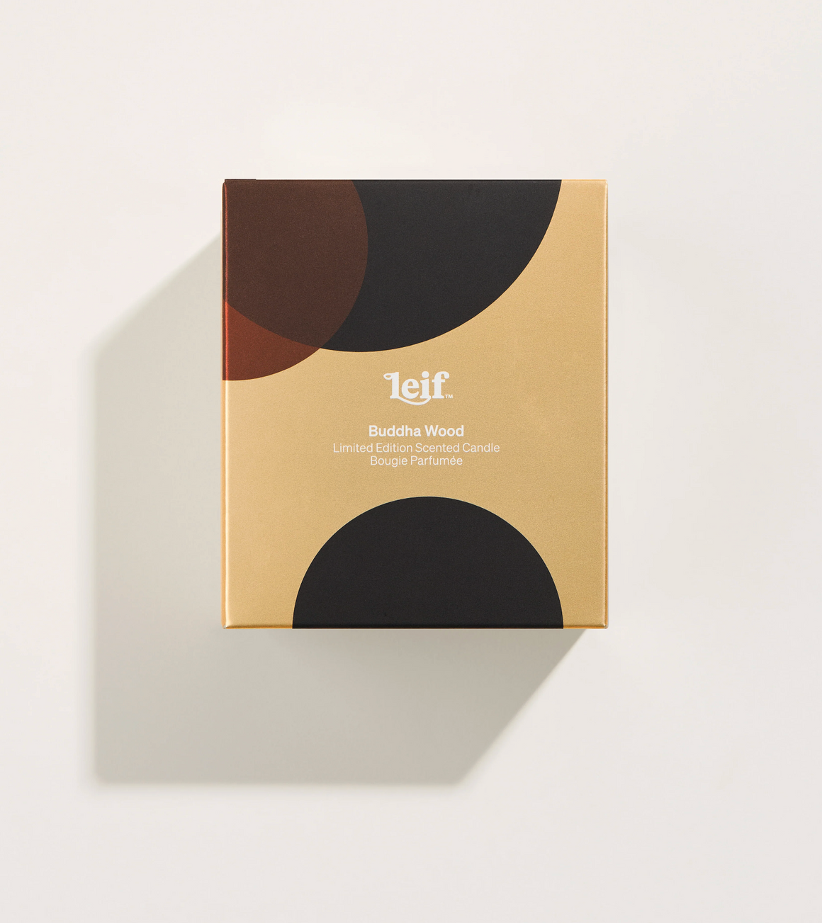 Leif Limited Edition Holiday Buddha Wood Gold Candle