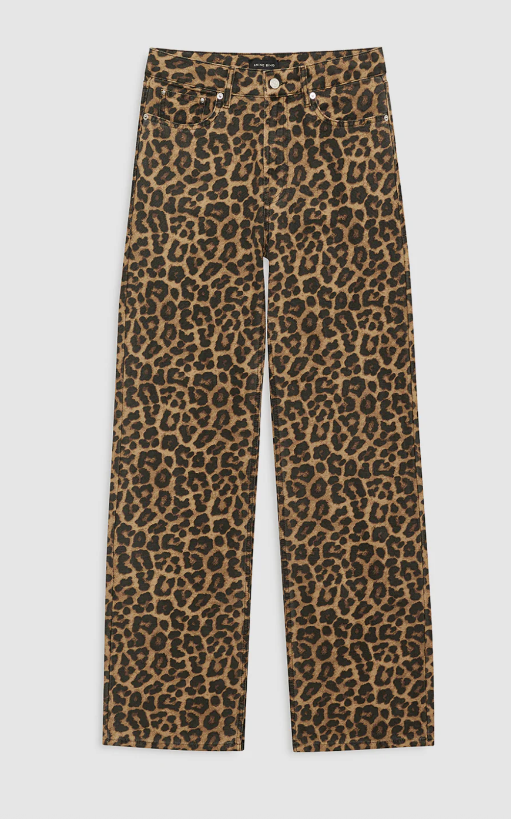 Anine Bing Hugh Jean - Black and Brown Leopard