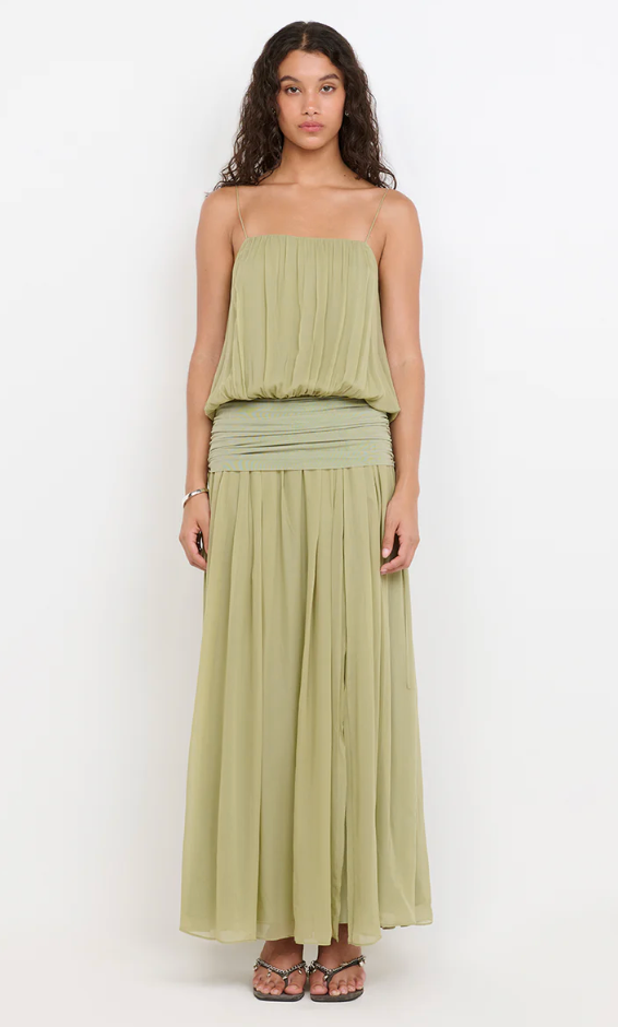 Bec and Bridge Camille Blouson Dress - Pistachio - Nik and She Bec and Bridge Camille Blouson Dress - Pistachio - Nik and She
