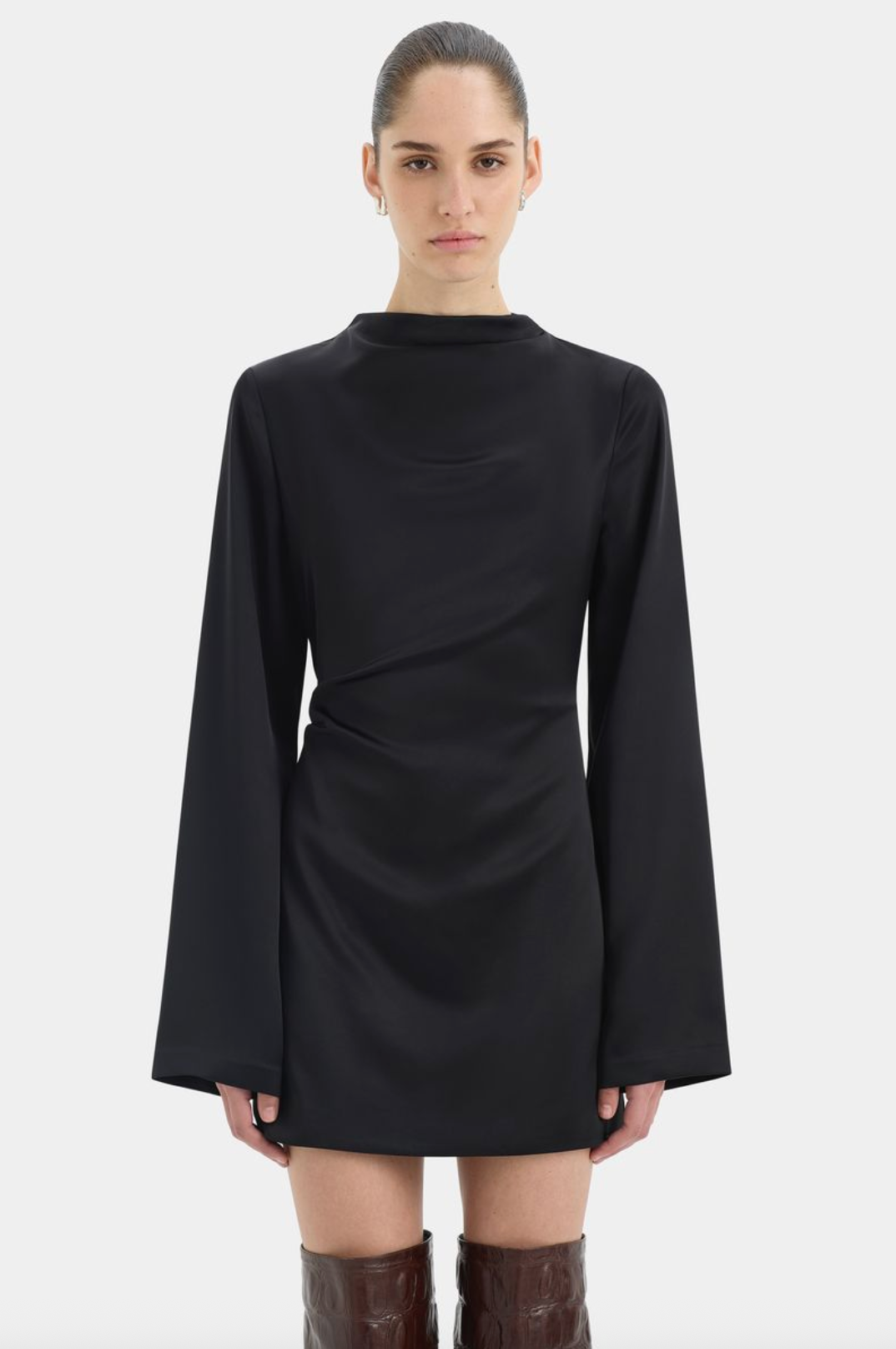 SIR. Yasmine Long Sleeve Mini Dress - Black - Nik and She SIR. Yasmine Long Sleeve Mini Dress - Black - Nik and She