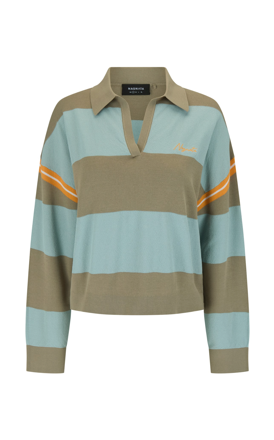 Nagnata Organic Ivy Crop Polo - Cloud