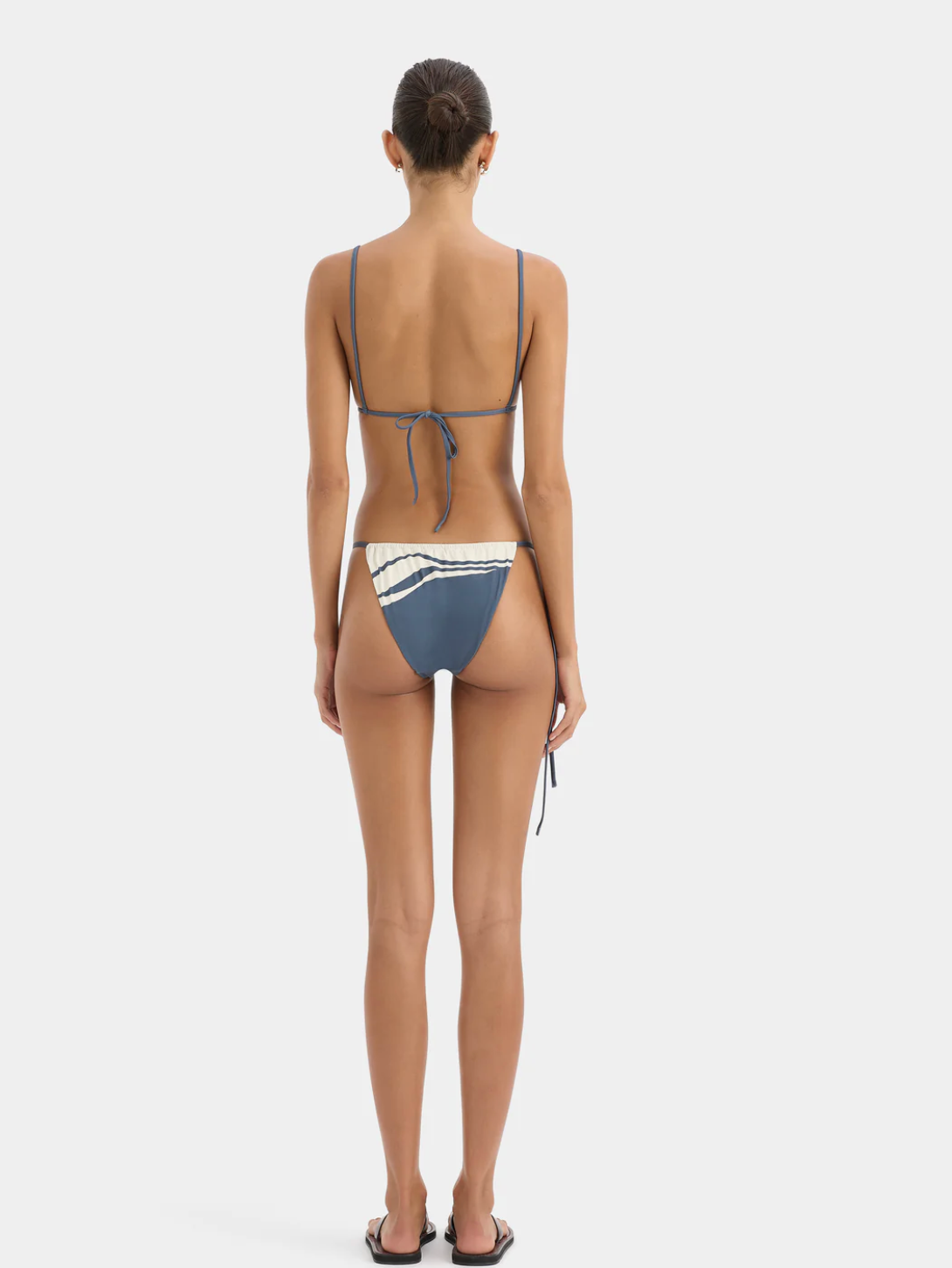 SIR. Lilou String Triangle Top - Liora Charcoal Blue