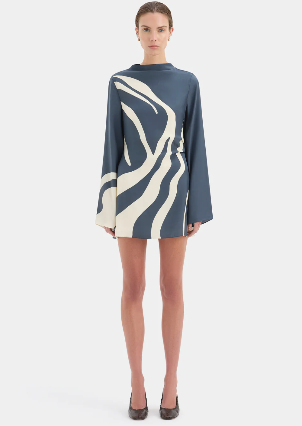 SIR. Lilou Mini Dress - Liora Charcoal Blue - Nik and She SIR. Lilou Mini Dress - Liora Charcoal Blue - Nik and She