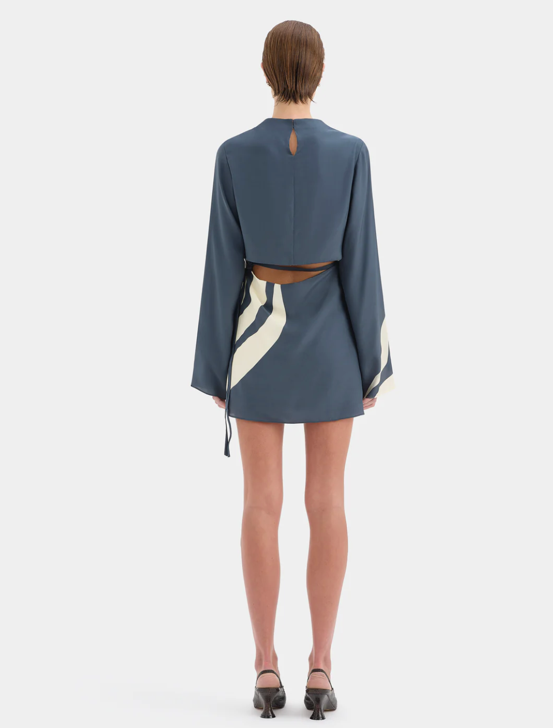 SIR. Lilou Mini Dress - Liora Charcoal Blue - Nik and She SIR. Lilou Mini Dress - Liora Charcoal Blue - Nik and She