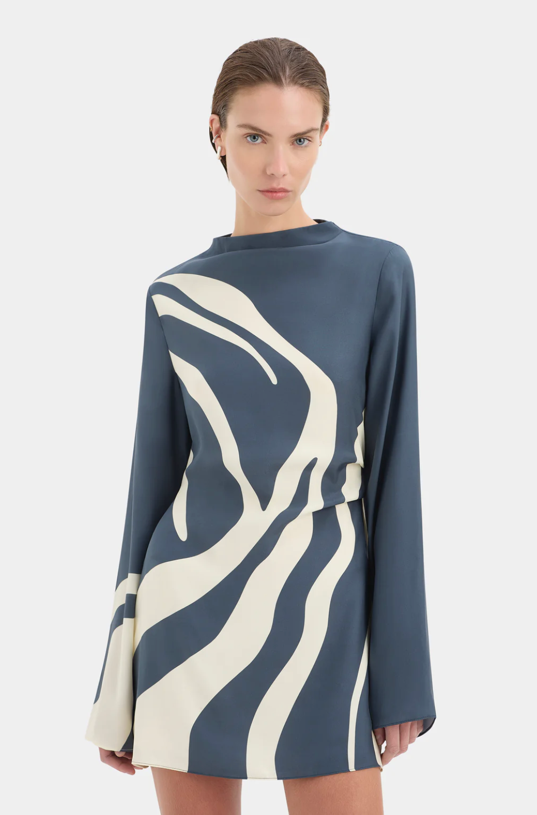 SIR. Lilou Mini Dress - Liora Charcoal Blue - Nik and She SIR. Lilou Mini Dress - Liora Charcoal Blue - Nik and She