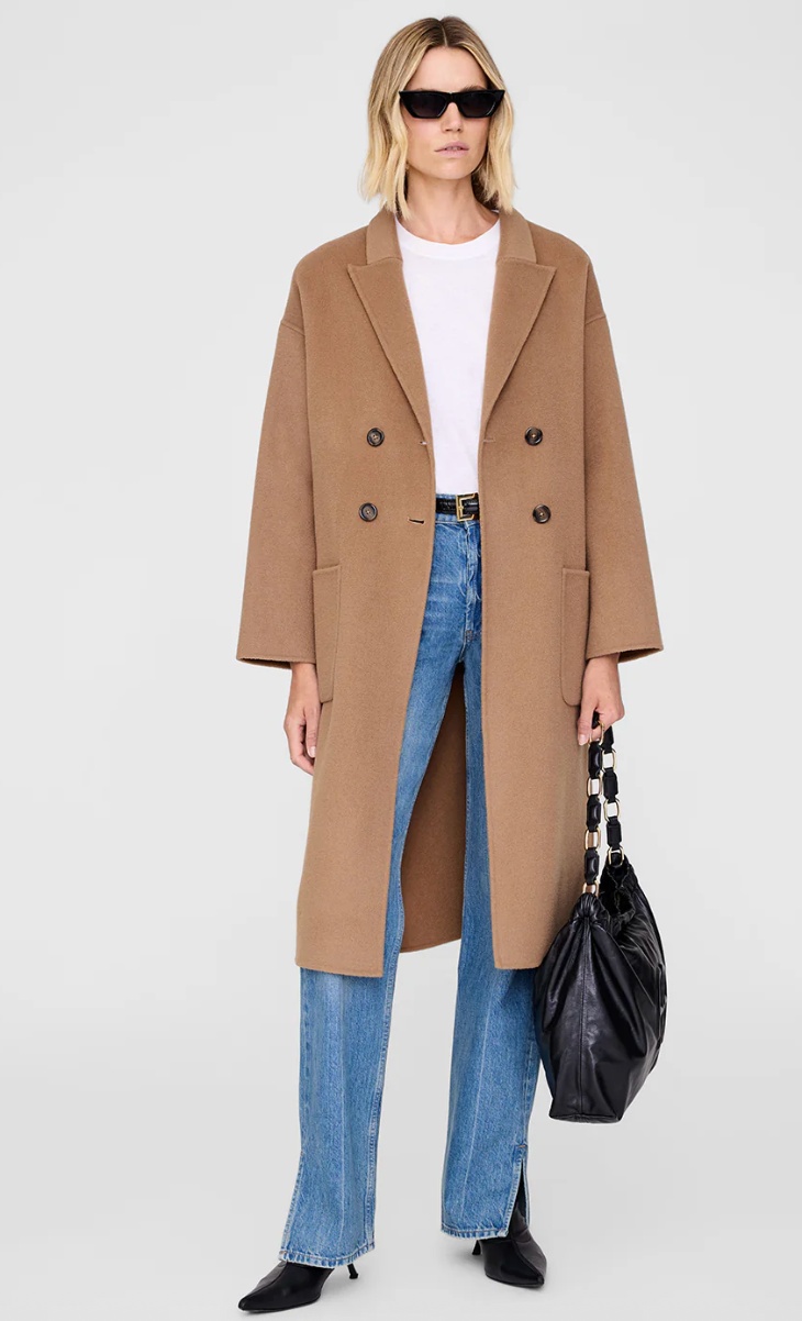 Anine Bing Dylan Coat - Brown